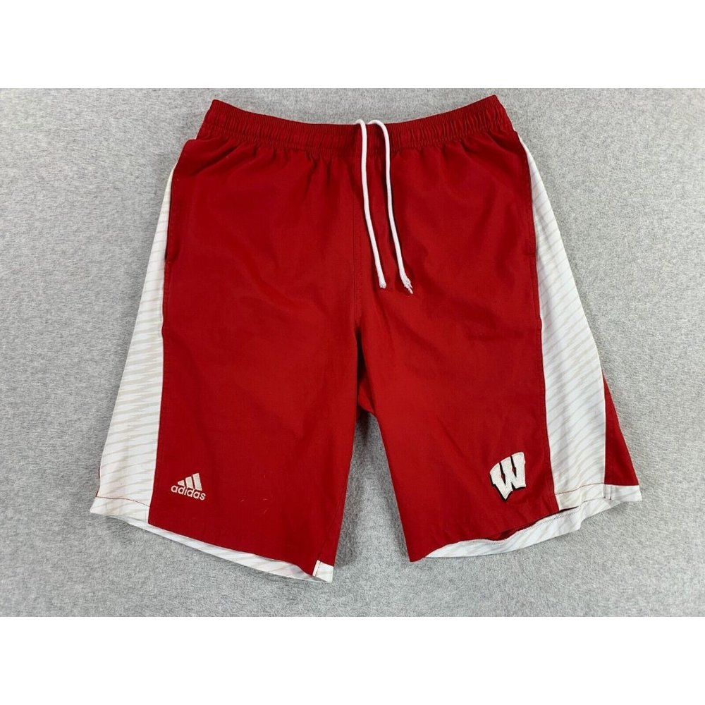 Wisconsin Badgers Adidas Athletic‎ Dept Shorts (Men's Medium) Red